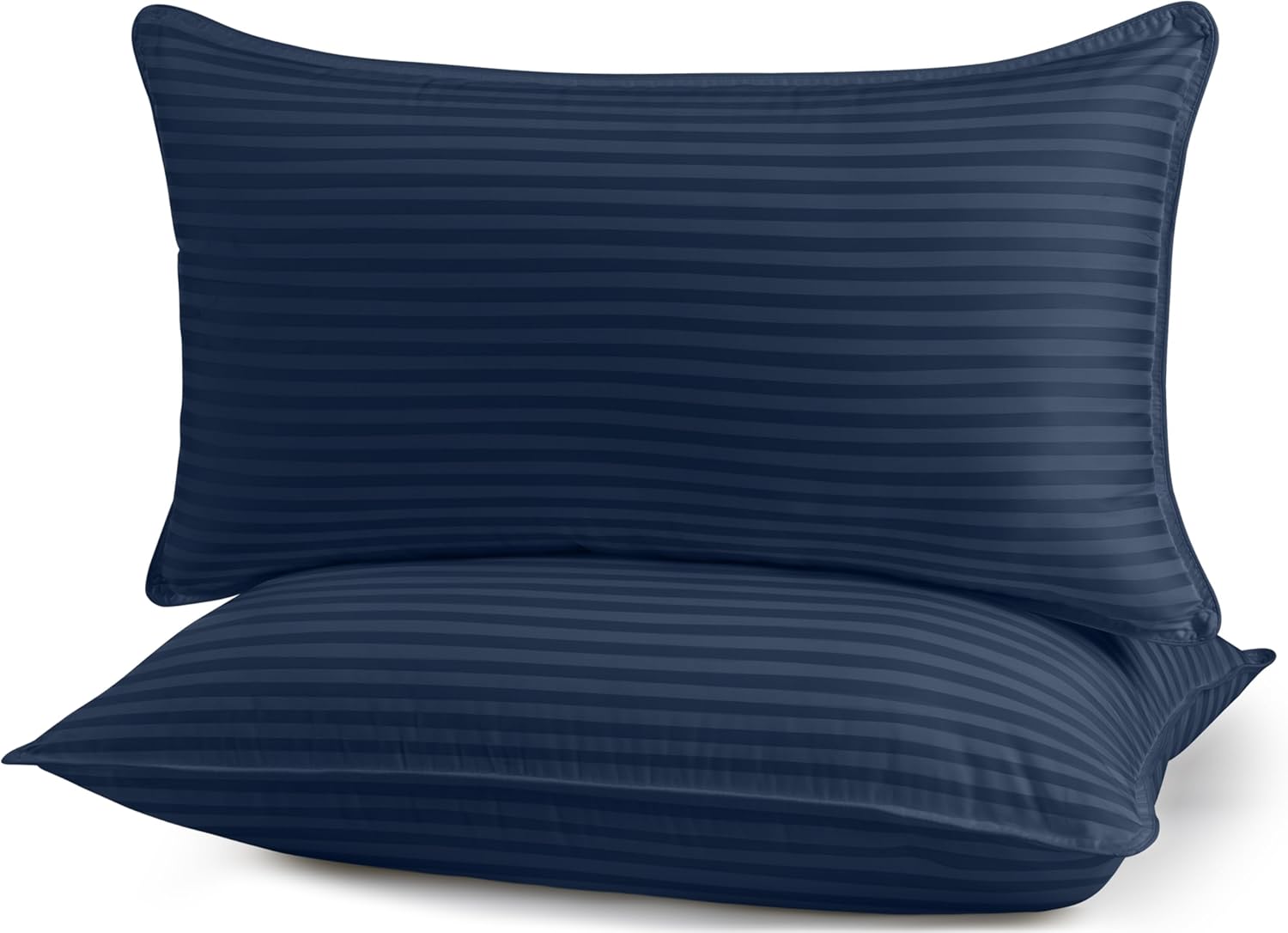 Bedding Bed Pillows for Sleeping Queen Size, 1000 Grams Filled Hotel Quality Cooling Pillows for Side, Back or Stomach Sleepers (White, Set of 2)