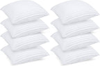 Bedding Bed Pillows for Sleeping Queen Size, 1000 Grams Filled Hotel Quality Cooling Pillows for Side, Back or Stomach Sleepers (White, Set of 2)
