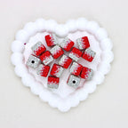Kimhatter 16mm Square Ombre Gradient Polymer Clay Beads 6pcs/bag