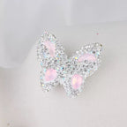 Kimhatter Rainbow Butterfly Polymer Clay Bead with Diamond Ball