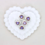 Kimhatter Pearl Heart Diamond Ball Beads with Straight Hole