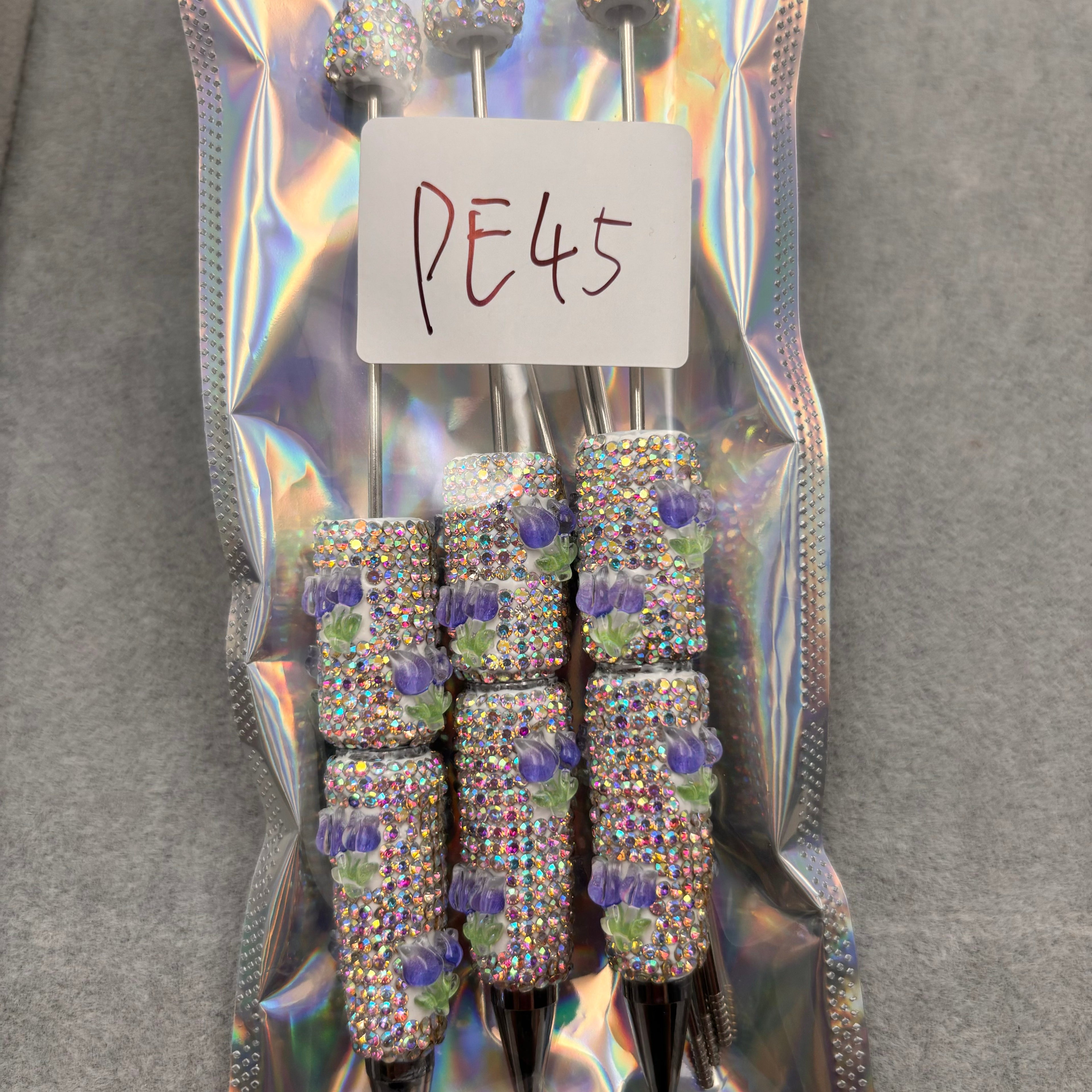 3pcs  Rhinestone Beadable Pens  PE