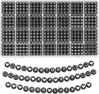 kimhatter 1400 PCS Alphabet Letter Beads Kit – 28 Styles Preppy Friendship Bracelet Beads with Storage Case for DIY Jewelry Making and Crafting