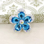 Kimhatter Heavy Duty Crystalline Five-Petal Flower Alloy Bead with Straight Hole