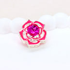 Kimhatter Heavy Duty Double-Sided Alloy Rose Flower Diamond Ball Bead