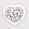 Classic Bubble Beads Heart Western-Style Polymer Clay Diamond Ball Bead