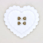 Kimhatter Mocha Alloy Bow Tie Bead with Colorful Diamond Balls 2pcs/bag