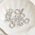 14K Gold Plated Zircon Butterfly Spacer Bead 40pcs/bag