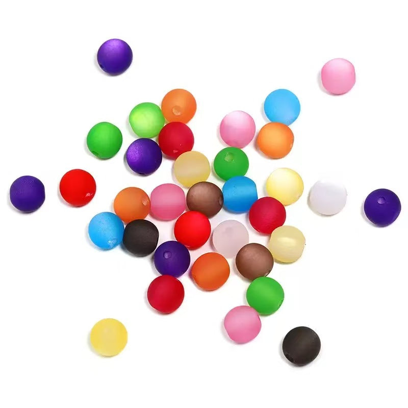 Matte Cat's Eye Acrylic Resin Beads