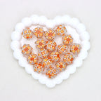 Heavy Duty Rhinestone Acrylic Bubble Beads with Straight Hole