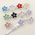 Kimhatter Heavy Duty Crystalline Five-Petal Flower Alloy Bead with Straight Hole