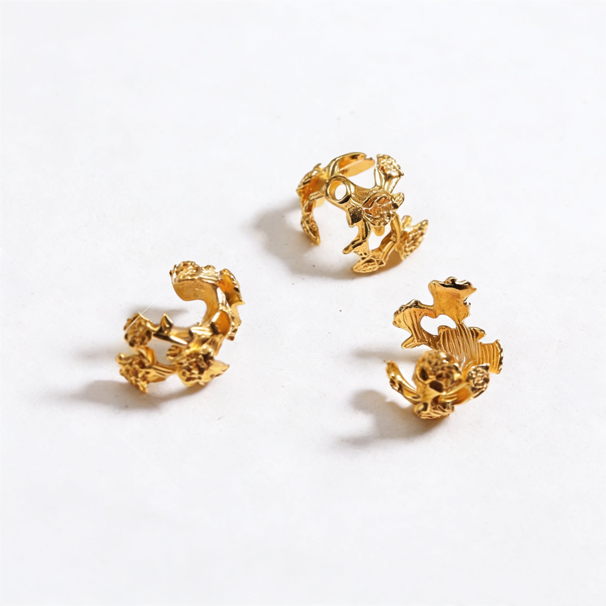 3D Rose Flower Spacer Bea 20pcs/bag