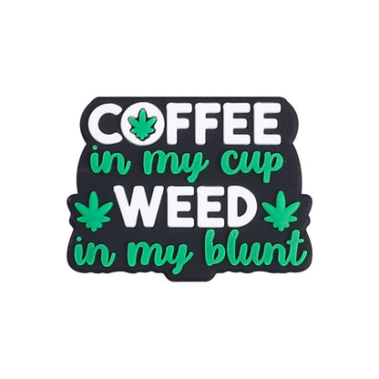 Green leaf silicone focal bead