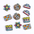 English letter inspirational silicone focal beads