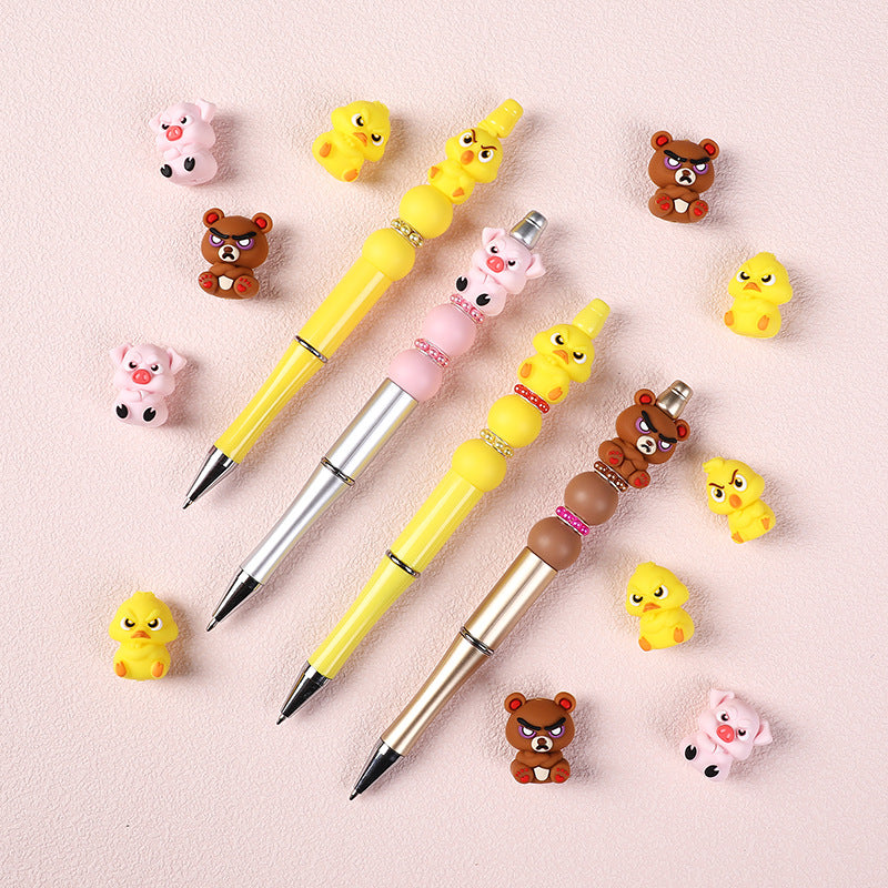 Cute animal 3D Silicone Beads
