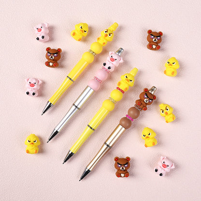 Cute animal 3D Silicone Beads