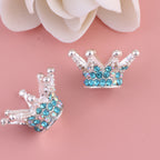 Kimhatter Heavy-Duty Colorful Crown Spacer Bead with Full Rhinestones 5pcs/bag