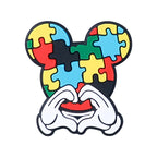 DIY Autism awareness silicone focal beads