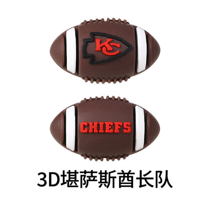 NFL Football 3D Silicone DIY Beads