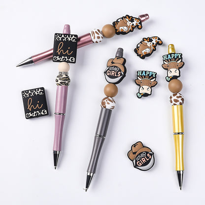 DIY Silly cow silicone focal bead