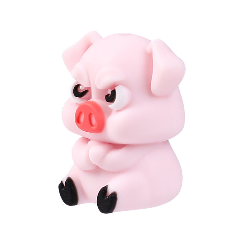 Cute animal 3D Silicone Beads