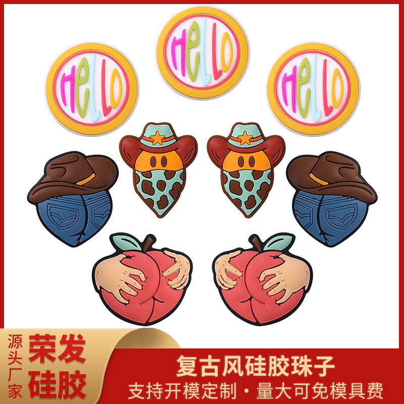 Food-grade silicone focal beads