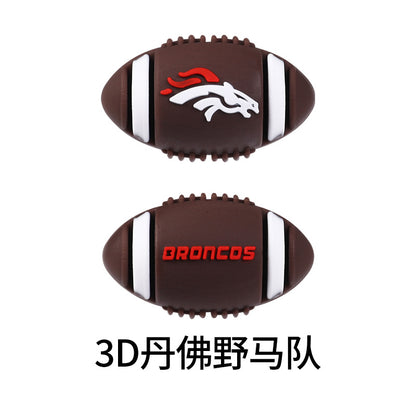 NFL Football 3D Silicone DIY Beads