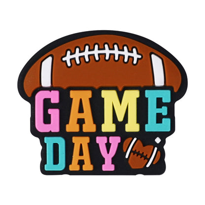 Game Day silicone focal bead