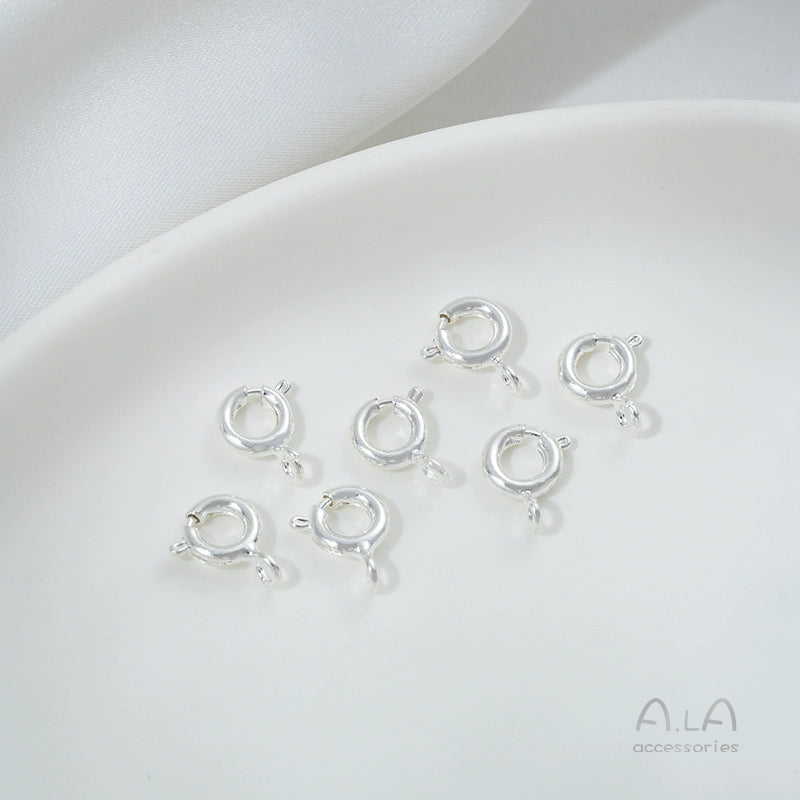 14K gold-plated 18K real gold spring buckle necklace bracelet ending lobster connection buckle DIY handmade material accessories