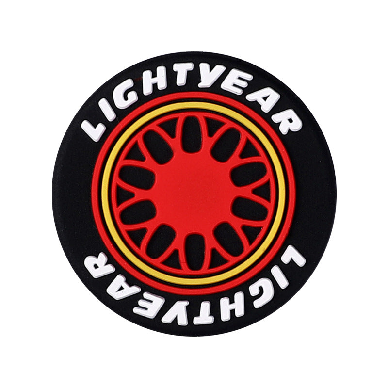 DIY collection of colorful word stickers silicone focal bead