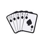 Cartoon lucky card silicone focal beads