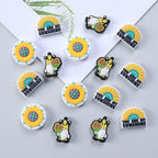 DIY Sunflower dwarf silicone focal bead