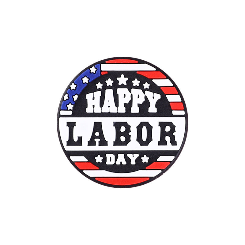 English letter inspirational silicone focal beads