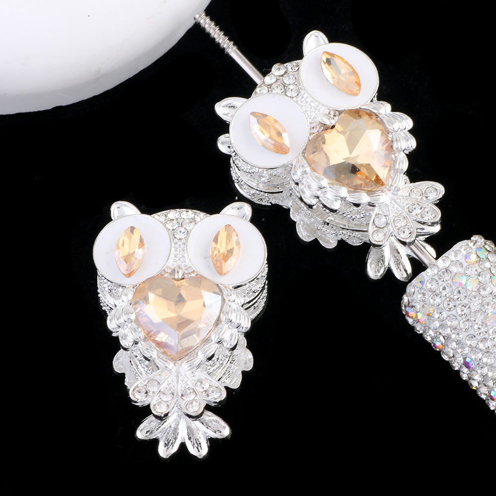 Heavy-Duty Double-Sided Owl Alloy Charm