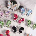 Kimhatter Heavy-Duty Alloy Sparkling Butterfly Rhinestone Bead