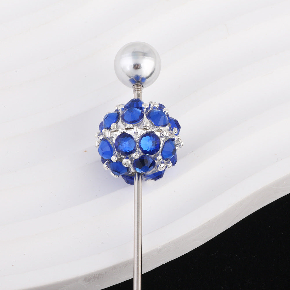 Colored Crystal Glass Alloy Beads with Straight Hole
