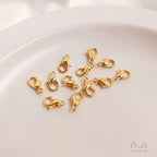 14K gold-plated 18K real gold spring buckle necklace bracelet ending lobster connection buckle DIY handmade material accessories