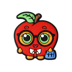Cute apple silicone focal bead