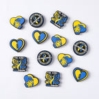 Heart shaped, cartoon butterfly silicone focal beads