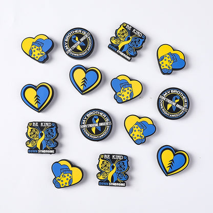 Heart shaped, cartoon butterfly silicone focal beads