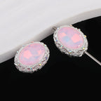 2mm Hole Silver Mocha Alloy Beads for Pen Making (Oval/Heart Shape)