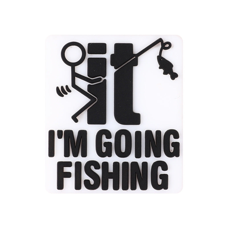 Fishing themed silicone focal beads