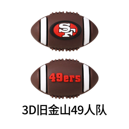 NFL Football 3D Silicone DIY Beads