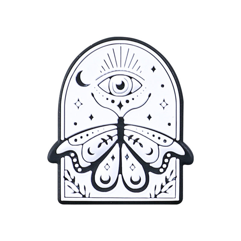 Gothic themed silicone focal beads