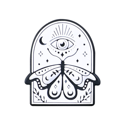 Gothic themed silicone focal beads