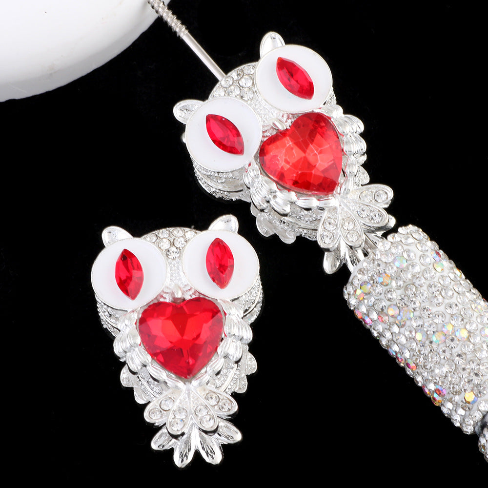 Heavy-Duty Double-Sided Owl Alloy Charm