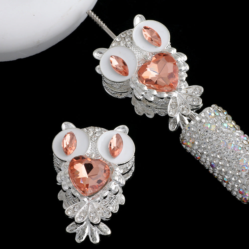 Heavy-Duty Double-Sided Owl Alloy Charm