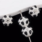 Kimhatter Alloy 6-Eye Diamond Ball Bead with Straight Hole