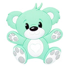 Baby cartoon highland cow, bear, unicorn, panda, dinosaur silicone focal bead