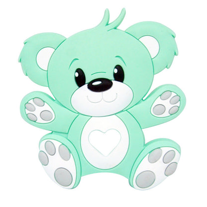 Baby cartoon highland cow, bear, unicorn, panda, dinosaur silicone focal bead